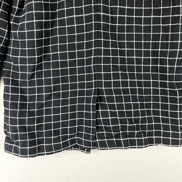 Madewell Waffleback Shaw Blazer Women Small Black Windowpane Cotton Unstructured - Picture 13 of 15